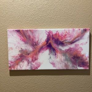 Acrylic Pour Painting Resin sealed 12x24  (NWOT)